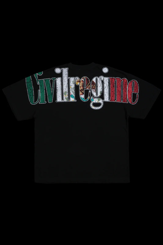 CONCRETE X MEXICO AMERICAN CLASSIC OVERSIZED TEE IN BLACK