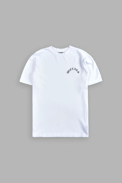 CHOPPER WOLF "PREMIUM CLASSIC" TEE IN WHITE
