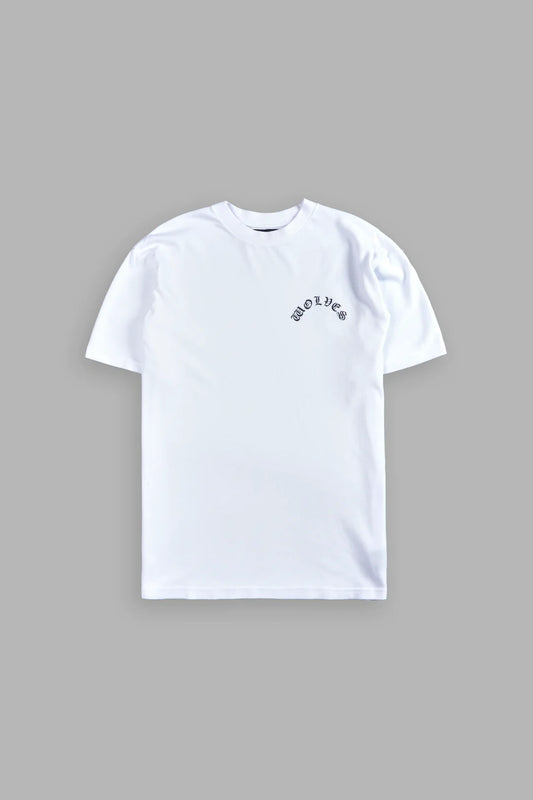 CHOPPER WOLF "PREMIUM CLASSIC" TEE IN WHITE