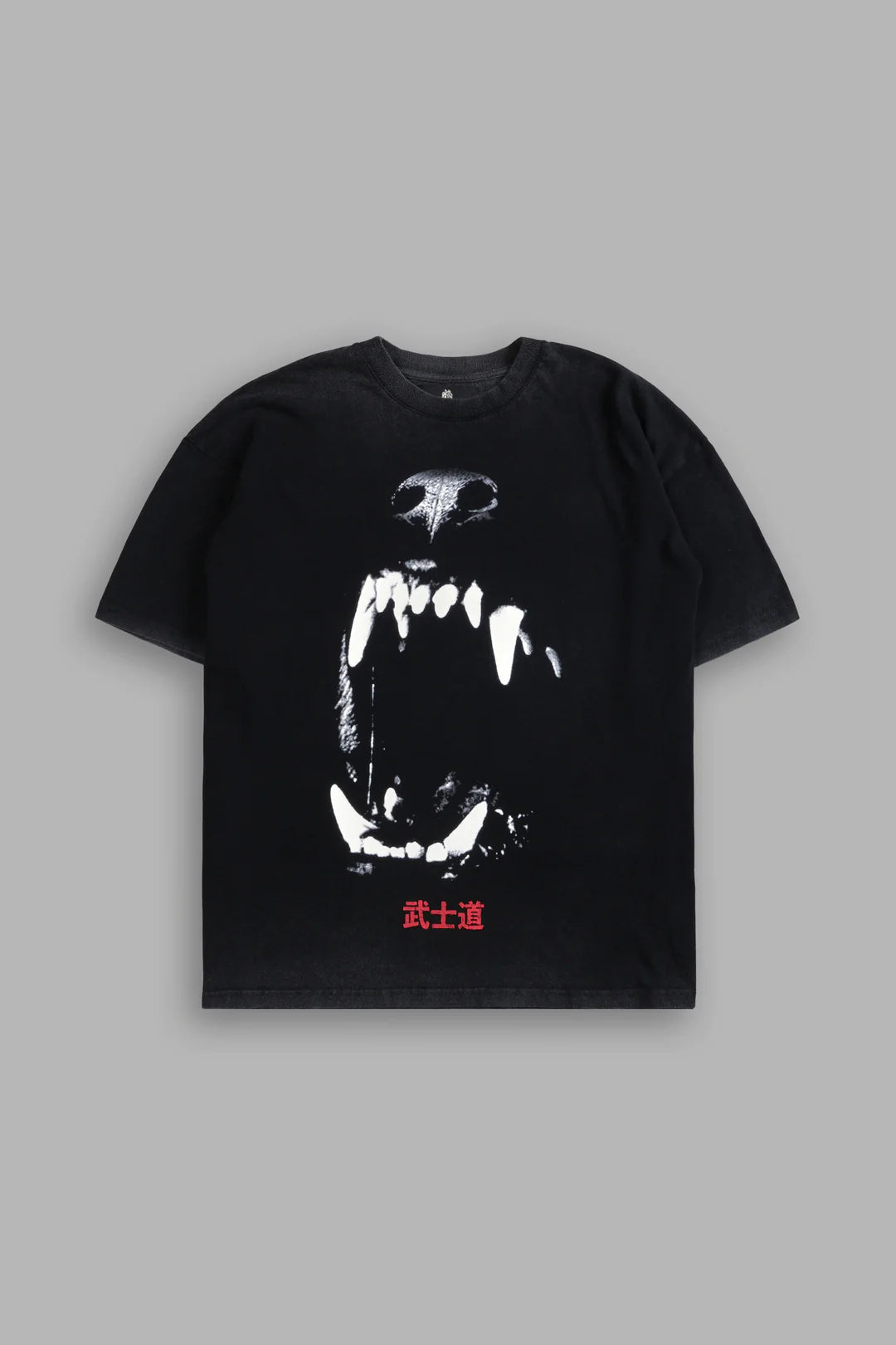 BLOOD THIRSTY KANJI "PREMIUM" OVERSIZED TEE IN BLACK