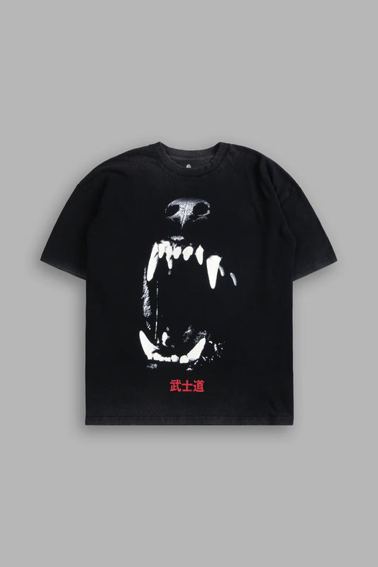 BLOOD THIRSTY KANJI "PREMIUM" OVERSIZED TEE IN BLACK