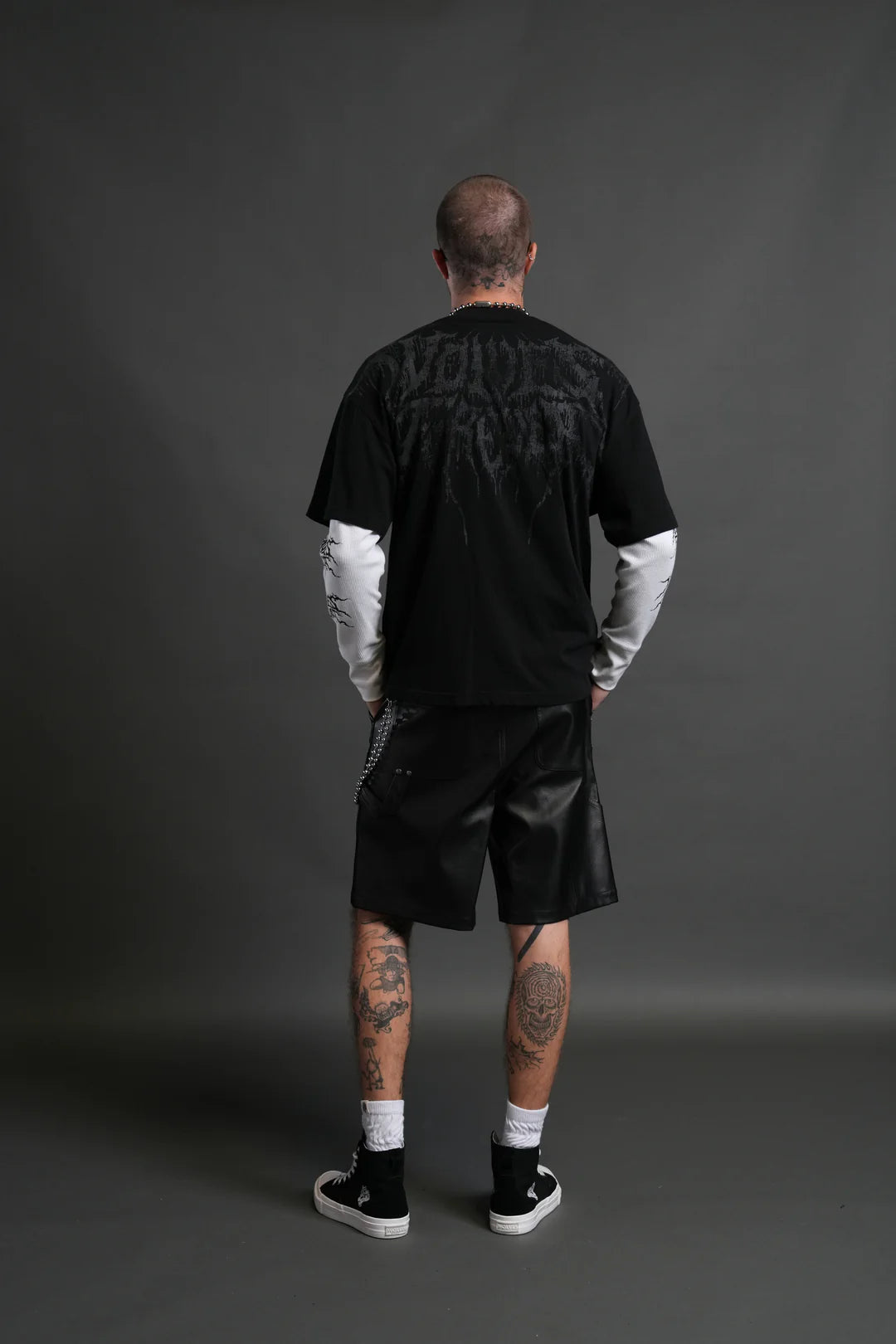 STATUE OF GOD PREMIUM OVERSIZED TEE IN BLACK