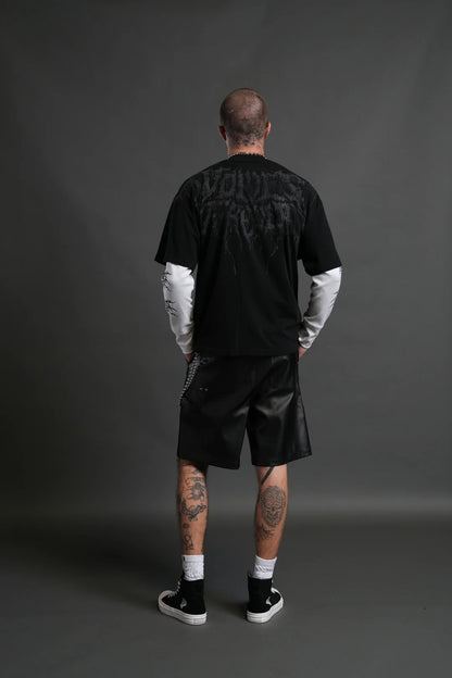 STATUE OF GOD PREMIUM OVERSIZED TEE IN BLACK