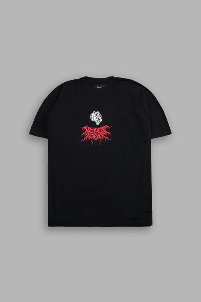 THROUGH THE FLAME UNISEX PREMIUM OVERSIZED TEE IN BLACK