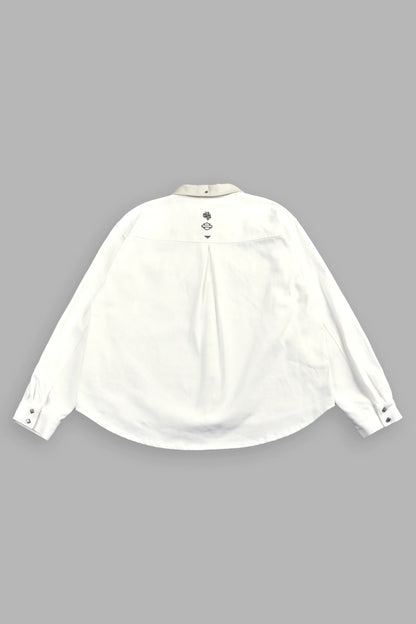 Harley Wolves Winslow Shirt Jacket in Cream