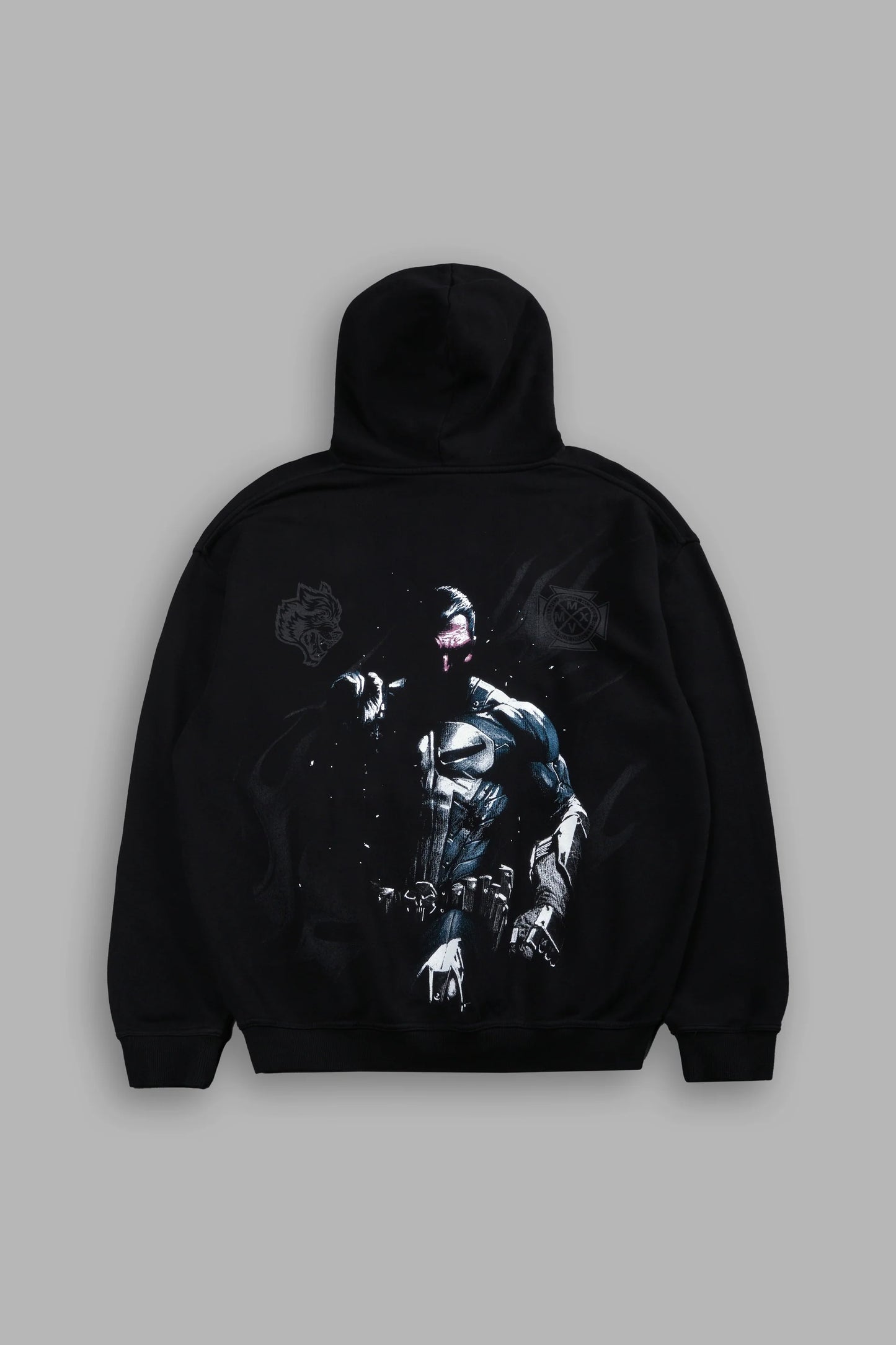 SUDADERA CON CAPUCHA P BOX CUT EN COLOR NEGRO