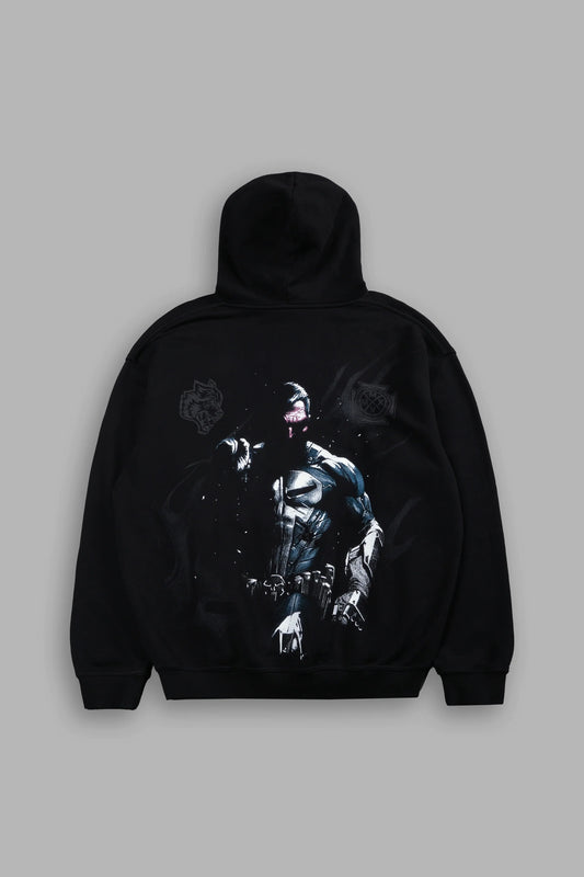 SUDADERA CON CAPUCHA P BOX CUT EN COLOR NEGRO