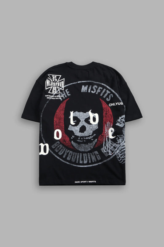 Bodybuilding Fiend Premium Oversized Tee in Black