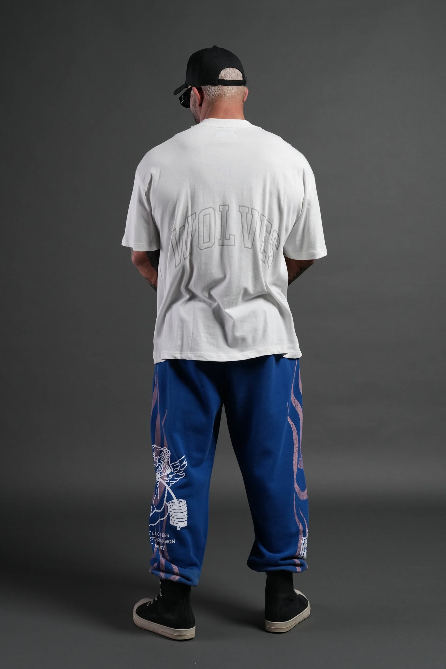 Powerhouse of the Wolves Premium Oversized Tee in Cream
