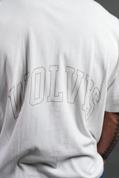 Powerhouse of the Wolves Premium Oversized Tee in Cream