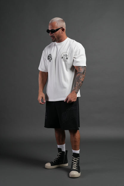 Powerhouse of the Cherub Unisex Premium Oversized Tee in Cream