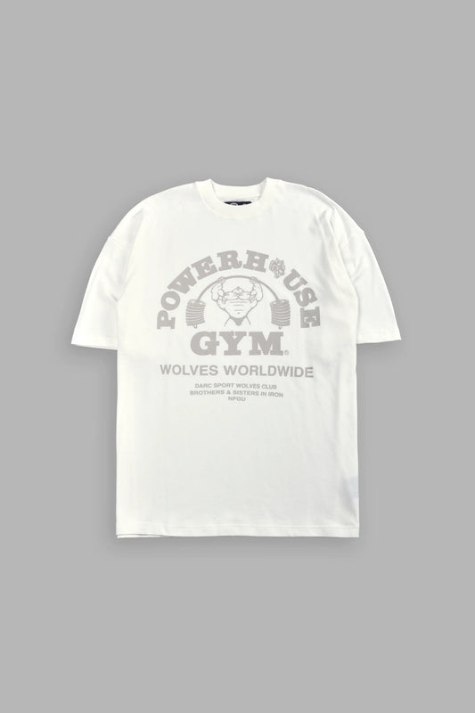 Powerhouse of the Wolves Premium Oversized Tee in Cream