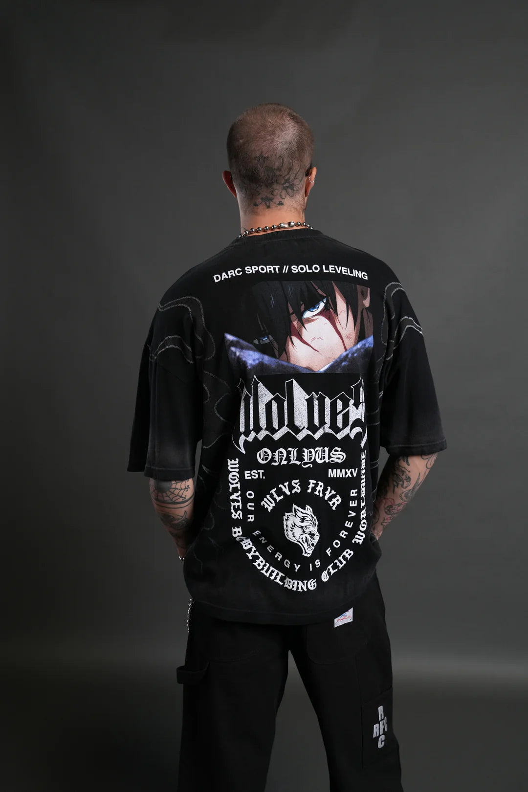 CONSUMED BY THE DARC PREMIUM OVERSIZED TEE IN BLACK