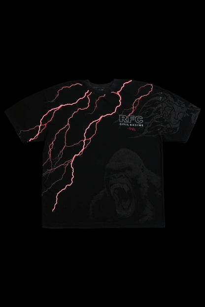 Kong's Wrath American Classic Oversized Tee in Vintage Black