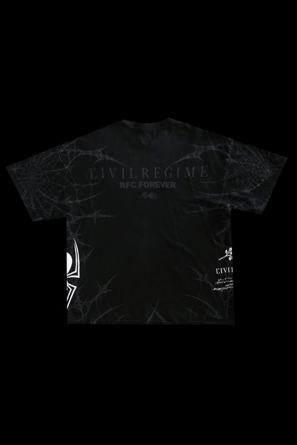 Night Mode American Classic Oversized Tee in Vintage Black