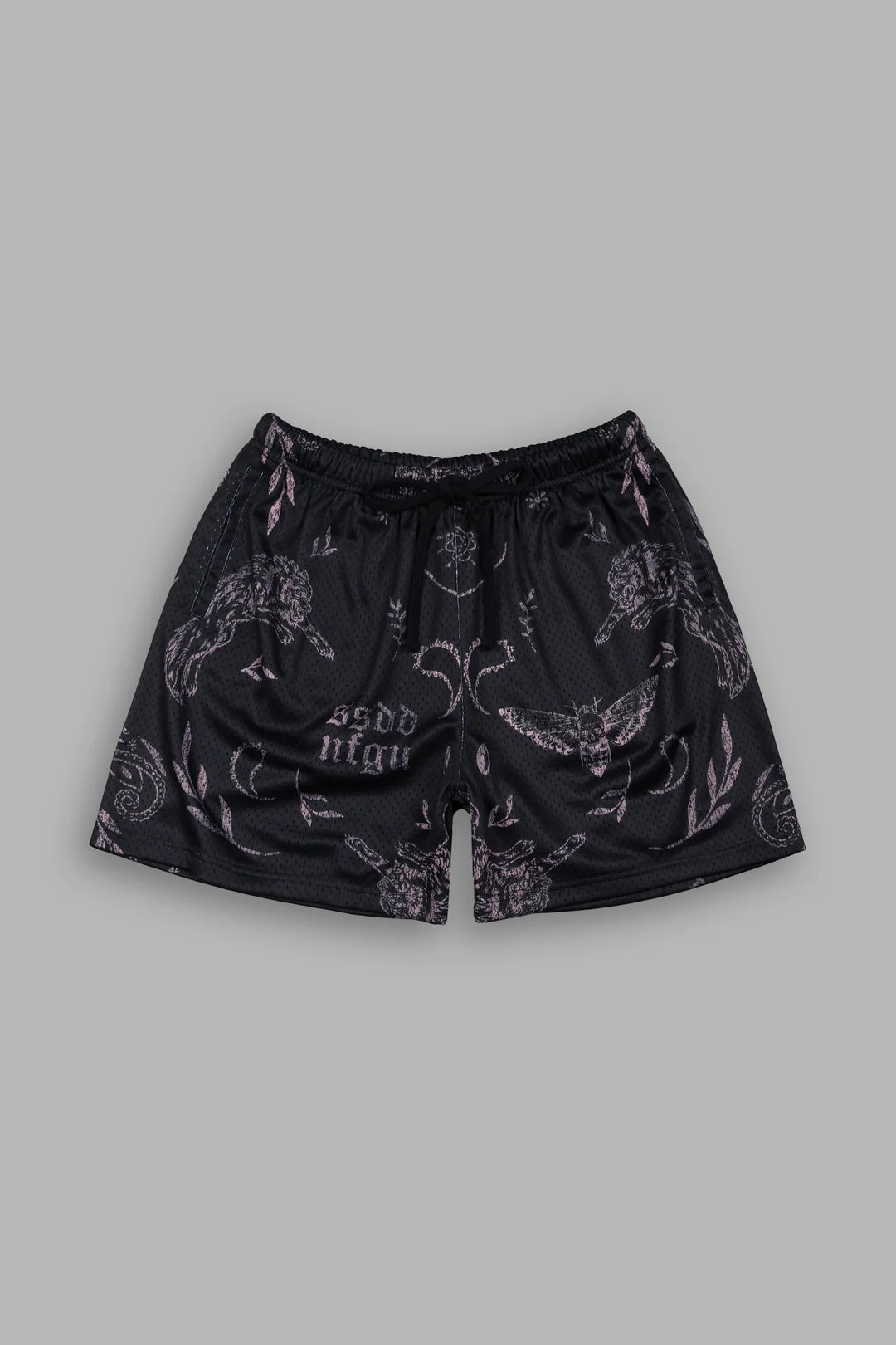 JUST LOOK UP MESH SHORTS IN BLACK