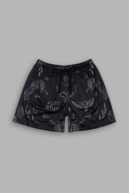 JUST LOOK UP MESH SHORTS IN BLACK