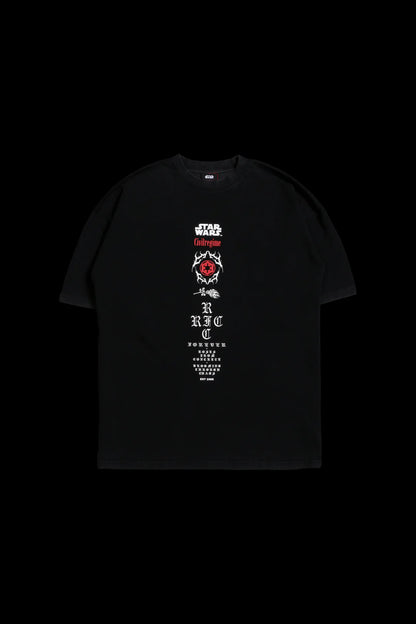 DARKNESS CALLS AMERICAN CLASSIC OVERSIZED TEE IN VINTAGE BLACK