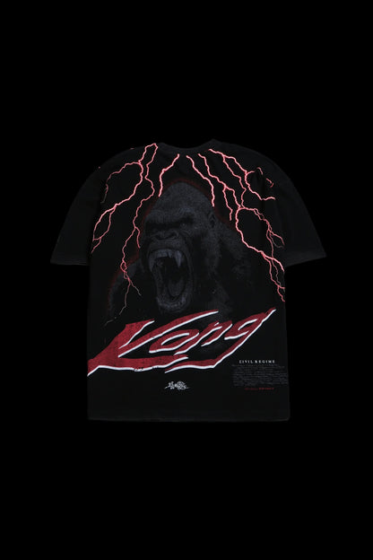 Kong's Wrath American Classic Oversized Tee in Vintage Black
