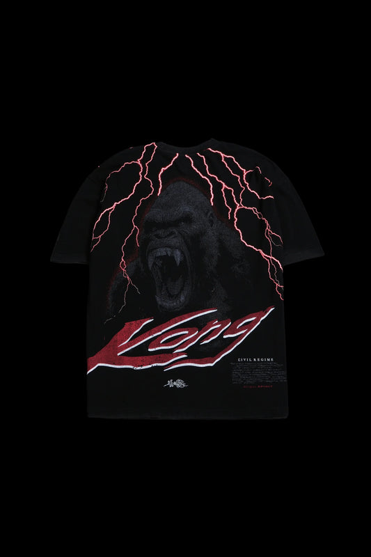 Kong's Wrath American Classic Oversized Tee in Vintage Black