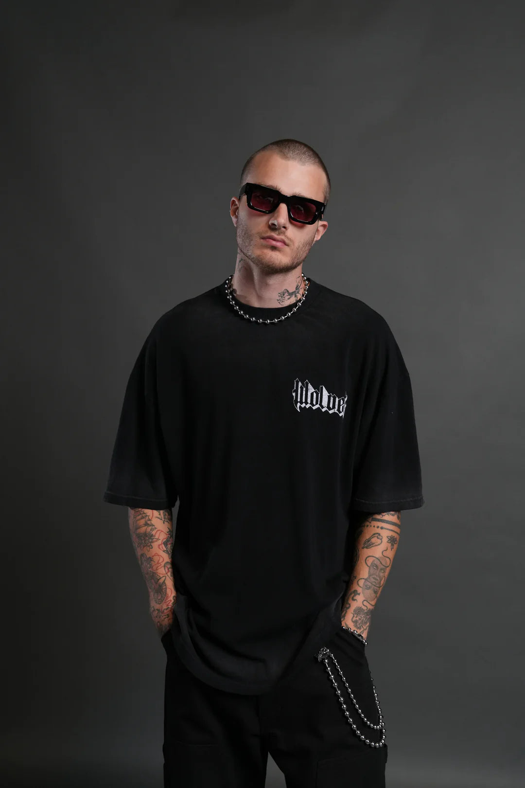 CONSUMED BY THE DARC PREMIUM OVERSIZED TEE IN BLACK