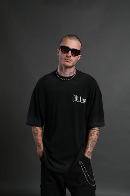 CONSUMED BY THE DARC PREMIUM OVERSIZED TEE IN BLACK