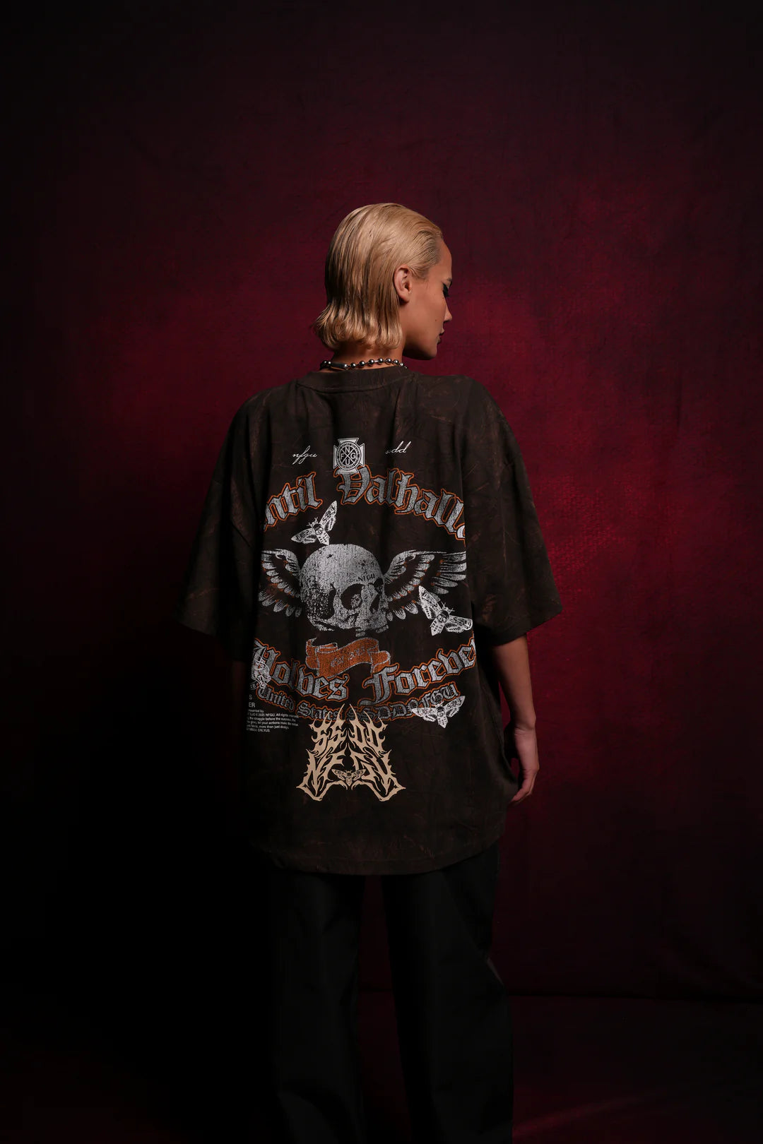 NOMAD “PREMIUM” OVERSIZED TEE IN BROWN DRIFTWOOD FOREST CAMO