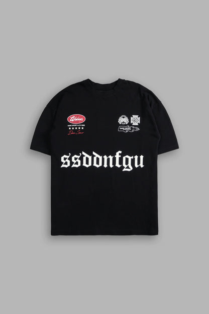 US FOREVER PREMIUM OVERSIZED TEE IN BLACK