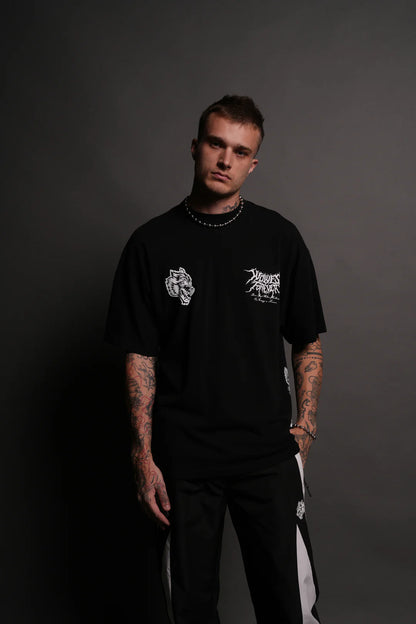 ITACHI UCHIHA SIDE BY SIDE SERIES PREMIUM TEE IN BLACK