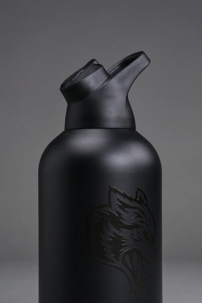 WOLF HEAD WATER JUG IN BLACK