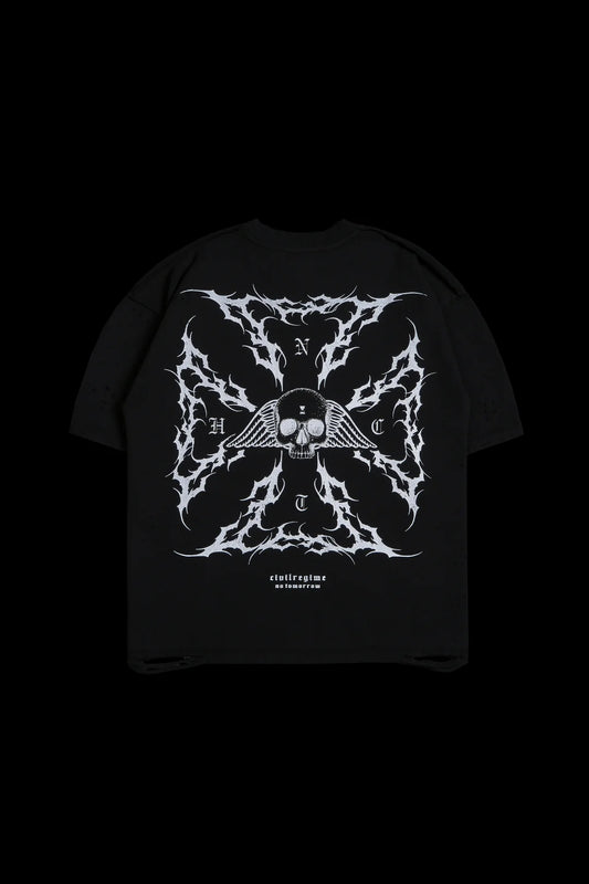 IRON SKULL FMR TEE IN BLACK