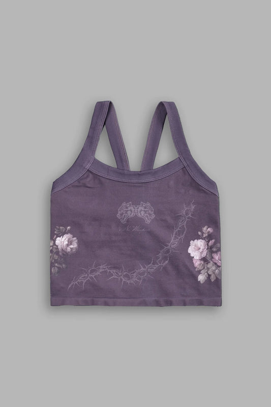 Rose Thorn "Hannah" Soft Seamless Tank in Cherry Wine Rose Thorn