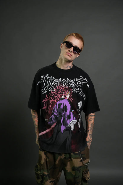BLOOD MOON PREMIUM OVERSIZED TEE IN BLACK
