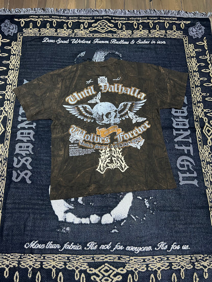 NOMAD “PREMIUM” OVERSIZED TEE IN BROWN DRIFTWOOD FOREST CAMO