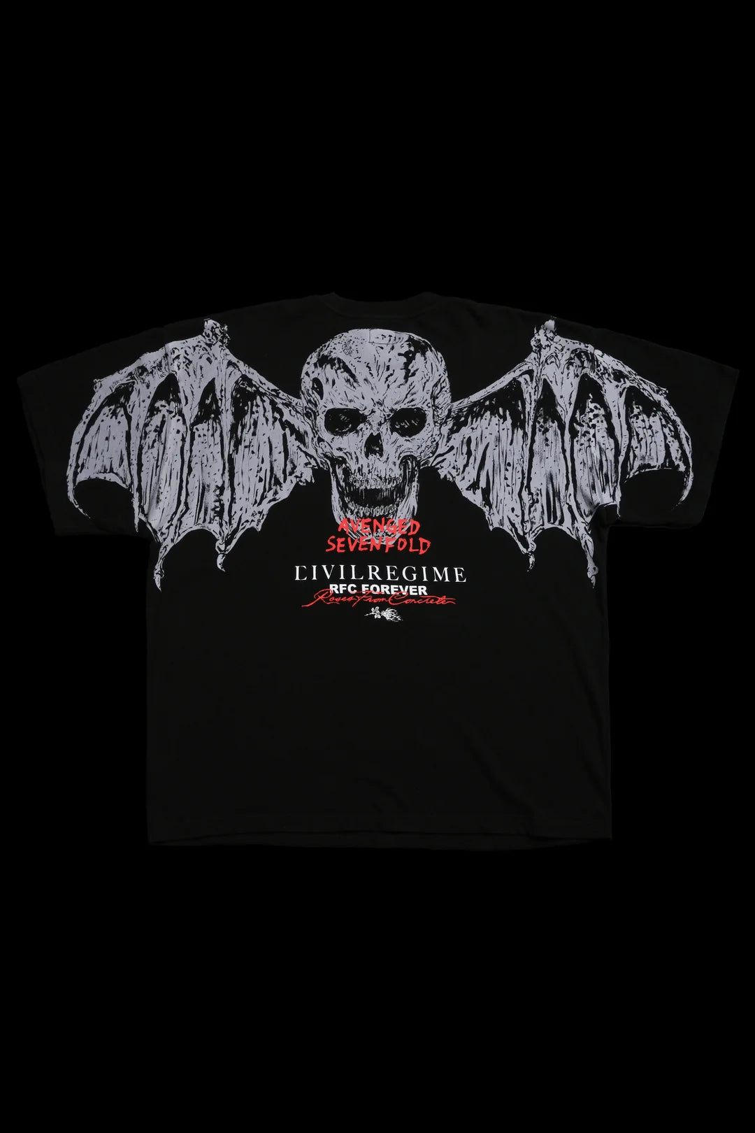 Batwing American Classic Oversized Tee in Vintage Black