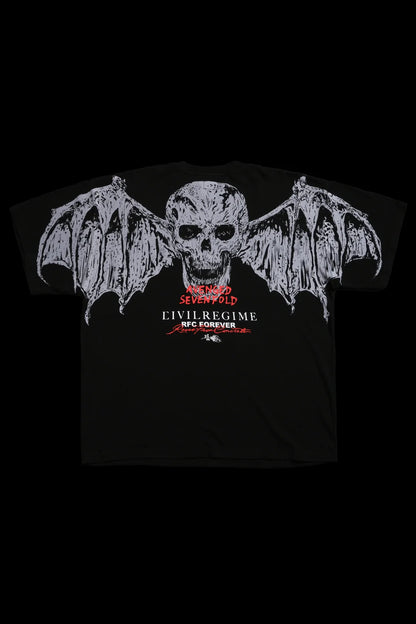 Batwing American Classic Oversized Tee in Vintage Black