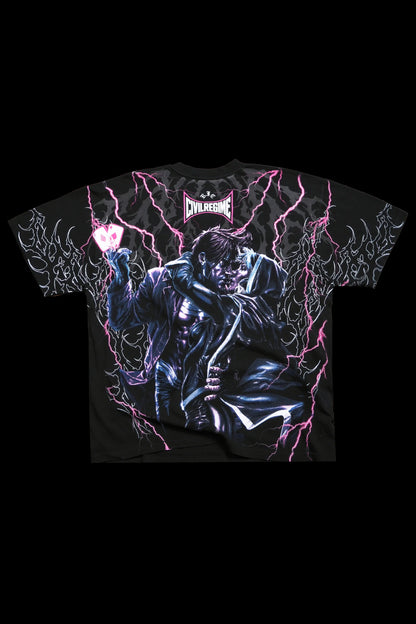 Spade Of Love American Classic Oversized Tee in Vintage Black