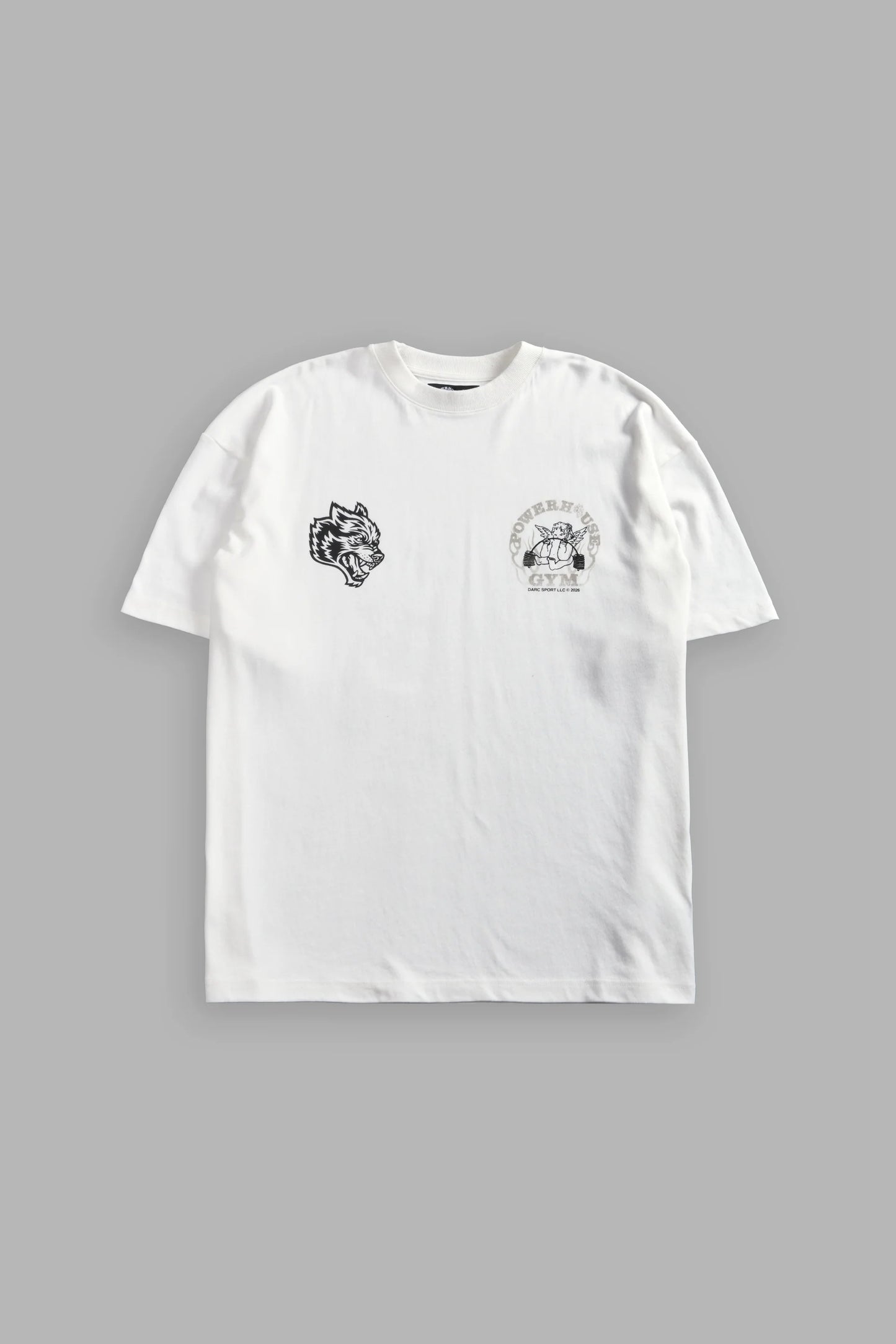 Powerhouse of the Cherub Unisex Premium Oversized Tee in Cream