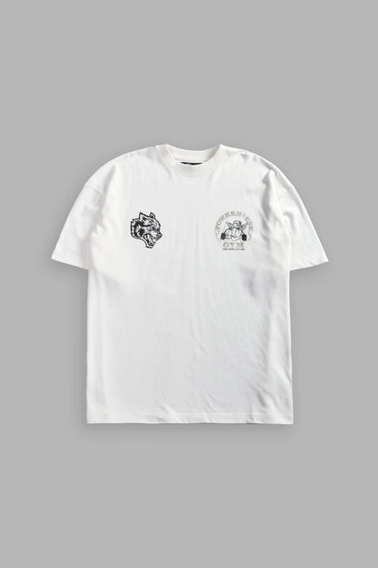 Powerhouse of the Cherub Unisex Premium Oversized Tee in Cream