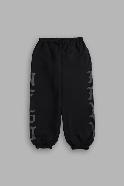 Stone Code Lightweight Lounger Sweat Pants in Black