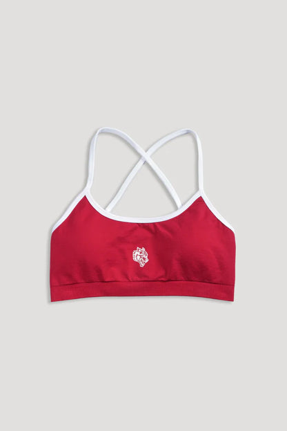 Wolf "Stella" Soft Seamless Bra in Cherry/White