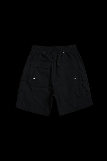 CIVIL CORE ULTRA BAGGY CARGO SHORTS IN BLACK