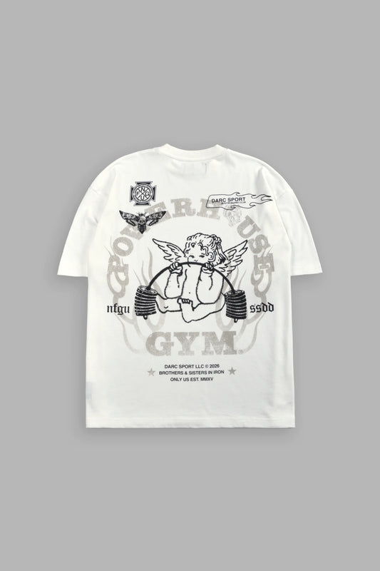 Powerhouse of the Cherub Unisex Premium Oversized Tee in Cream