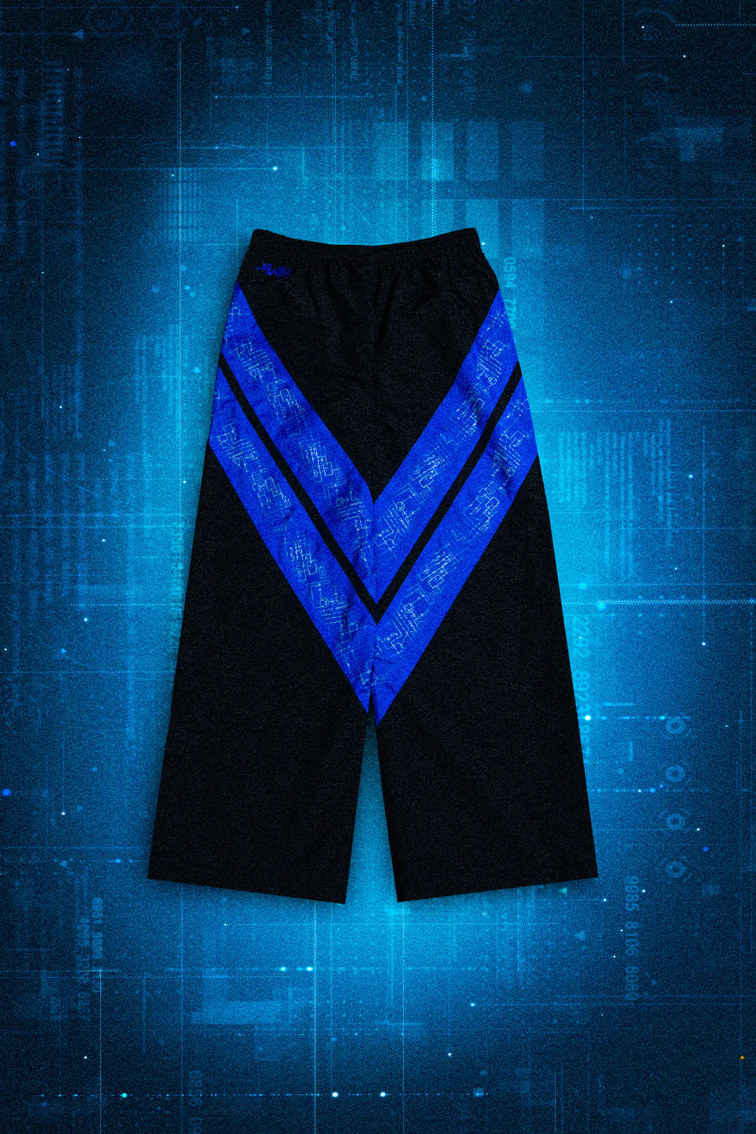 NIGHT OPS OVERSIZED TRACK PANTS IN BLACK