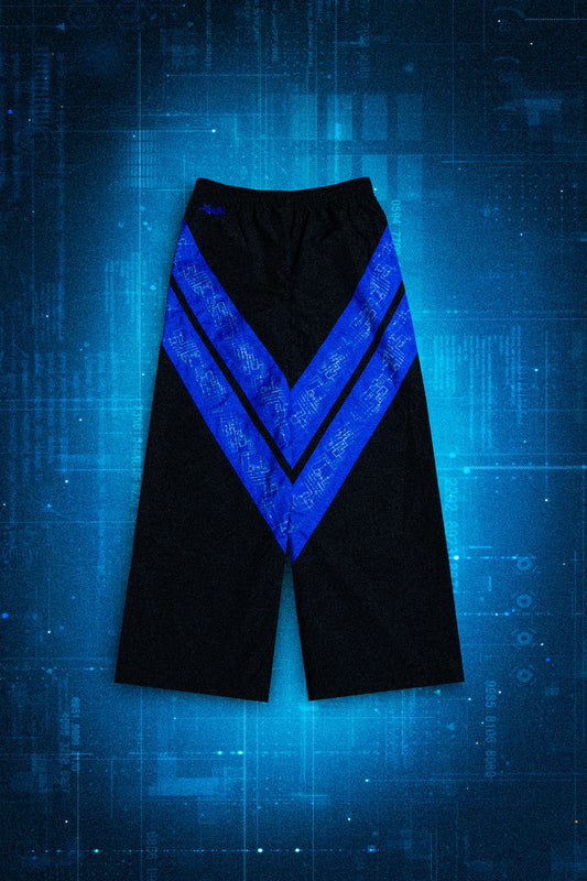 NIGHT OPS OVERSIZED TRACK PANTS IN BLACK