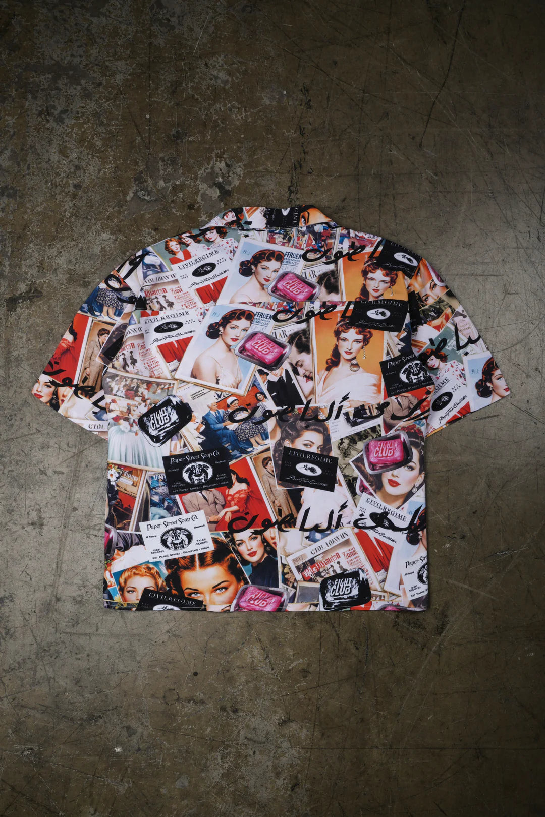 Save Yourself Cuban Collar S/S Shirt in All Over Print