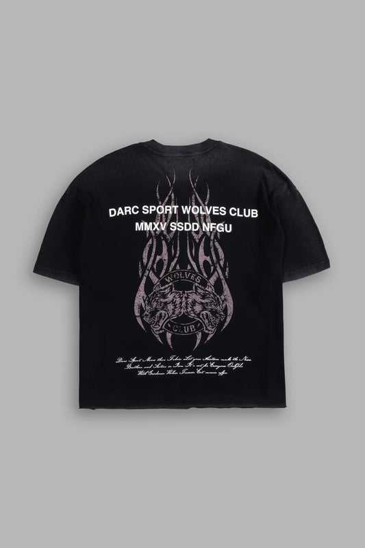 FINITE FLAME PREMIUM RAW HEM "BOX CUT" UNISEX TEE IN BLACK