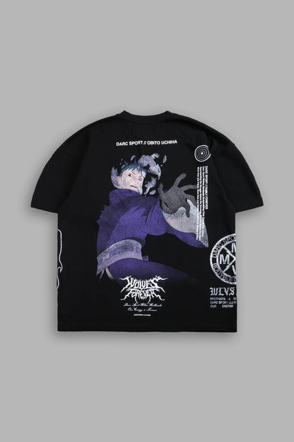 OBITO UCHIHA SIDE BY SIDE SERIES PREMIUM TEE IN BLACK