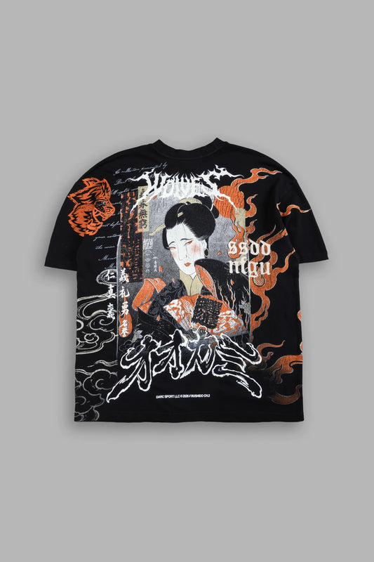 Bushido Ch.2 "Side-By-Side" Geisha Tee in Black