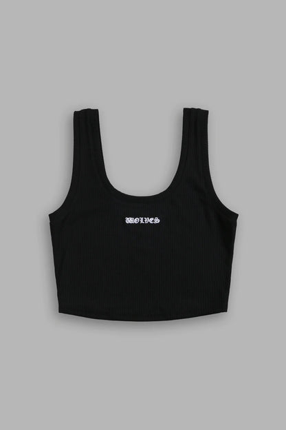 CHOPPER CLASSIC RIBBED TANK IN BLACK